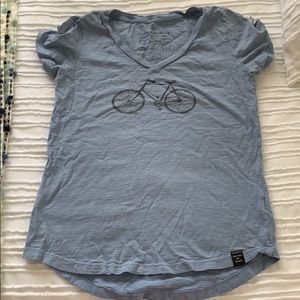 Blue bicycle tshirt